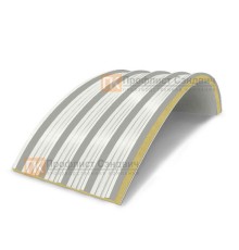 Сэндвич-панели арочные с пенополиуретаном, ширина 1000 мм, толщина 80 мм, 0.5/0.5, RAL9003