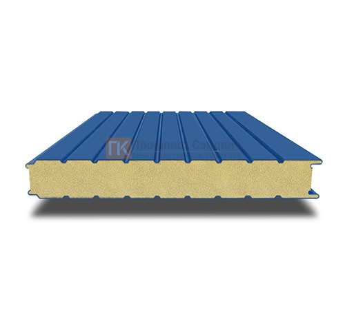 Сэндвич-панель для холодильных камер с пенополиизоциануратом, ширина 1000 мм, толщина 40 мм, 0.5/0.5, RAL5005