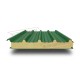 Сэндвич панели кровельные с пенополиуретаном, ширина 1000 мм, толщина 200 мм, 0.5/0.5, RAL6002