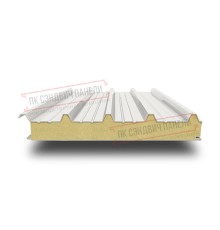 Сэндвич панели кровельные с пенополиуретаном, ширина 1200 мм, толщина 20 мм, 0.5/0.5, RAL9010