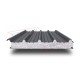 Сэндвич панели кровельные с пенополистиролом, ширина 1200 мм, толщина 160 мм, 0.5/0.5, RAL7024