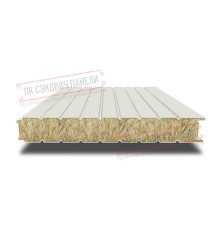 Сэндвич панели стеновые с минеральной ватой, ширина 1200 мм, толщина 150 мм, 0.5/0.5, RAL9002