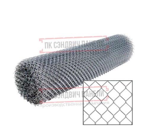 Сетка рабица стальная 1,5x10 м, ячейка 50x50x2,5.