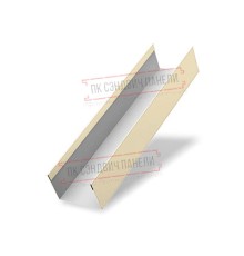Крышка 45х20 жалюзи Texas 0,5 Satin с пленкой RAL 1015 светлая слоновая кость