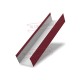 Крышка 45х20 жалюзи Texas 0,5 Velur RAL 3005 красное вино