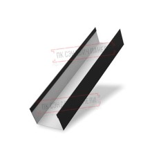Крышка 45х20 жалюзи Texas 0,45 PE с пленкой RAL 9005 черный
