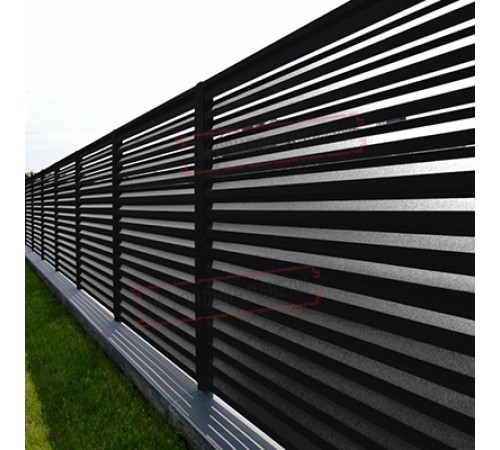 Ламель жалюзи Milan 0,5 Velur RAL 9005 черный