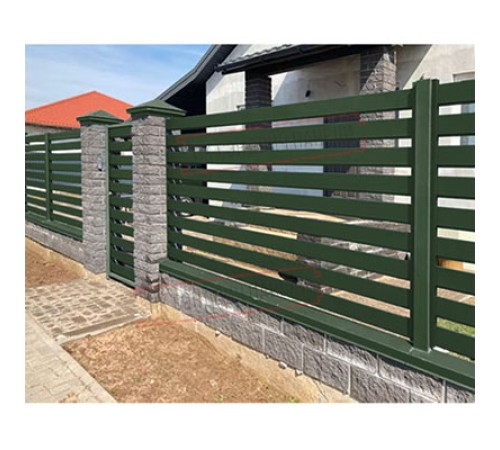 Ламель лицевая 150 жалюзи Texas 0,5 Velur RAL 6020 хромовая зелень