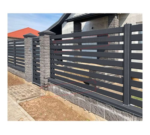 Крепежная планка нижняя Texas 0,5 Rooftop Matte RAL 7024 мокрый асфальт