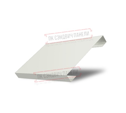 Ламель лицевая 125 жалюзи Texas 0,45 Drap RAL 9003 сигнальный белый