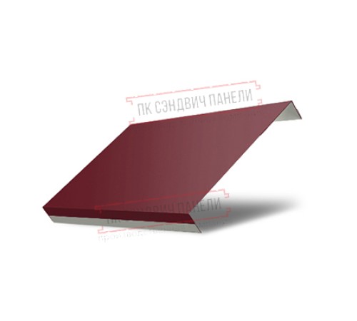 Ламель обратная 125 жалюзи Texas 0,45 Drap RAL 3005 красное вино
