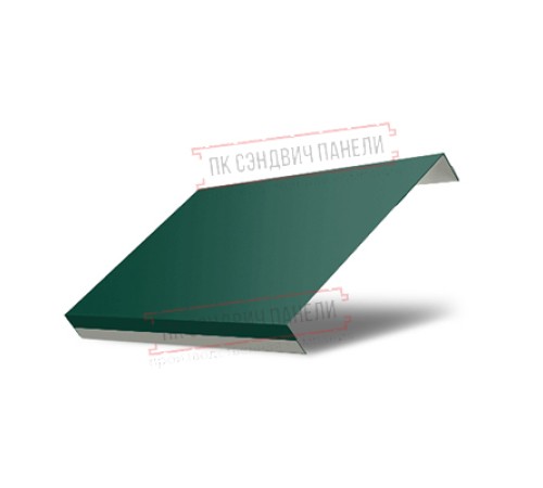 Ламель обратная 150 жалюзи Texas 0,7 PE с пленкой RAL 6005 зеленый мох