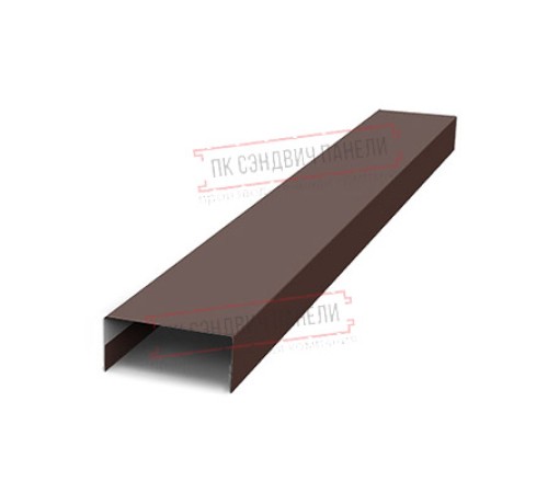 Крепежная планка нижняя Texas 0,5 Rooftop Matte RAL 8017 шоколад